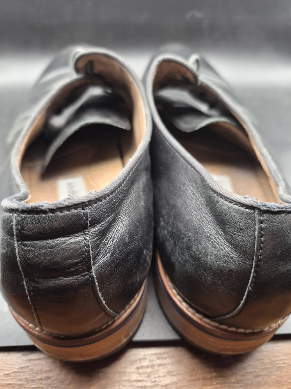 Johnson And Murphy Classic Men's Black Leather Dress Shoes